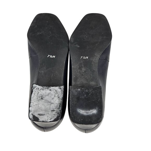 Easy Spirit Womens Size 7.5M Anti Gravity Blue Leather Square Toe Heels Brazil - Picture 4 of 8